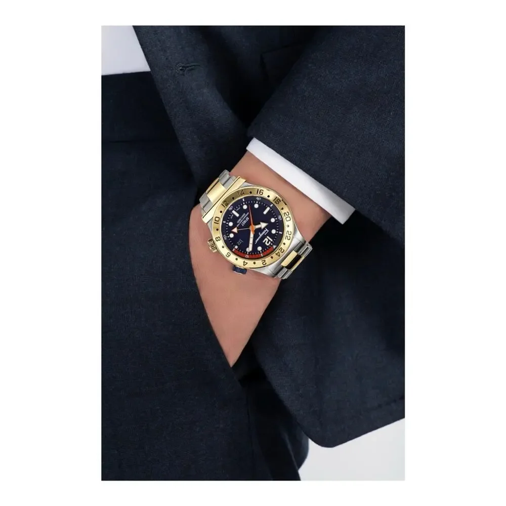 Salvatore Ferragamo 1927 Men’s Swiss Made GMT Watch‎ 44mm Two-Tone SFMZ00522